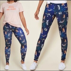 ModCloth Tipsy Elves ultimate kitsch cat leggings